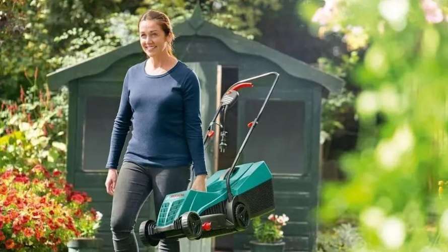 Газонокосилка электрическая Bosch Rotak 320 ER,  32см, несамоходная [06008a600a]